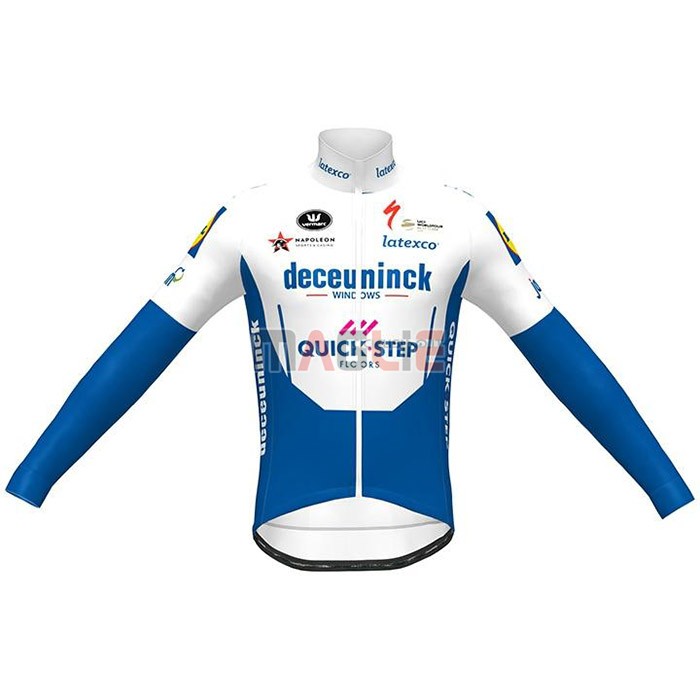 Maglia Deceuninck Quick Step Manica Lunga 2020 Blu Bianco - Clicca l'immagine per chiudere